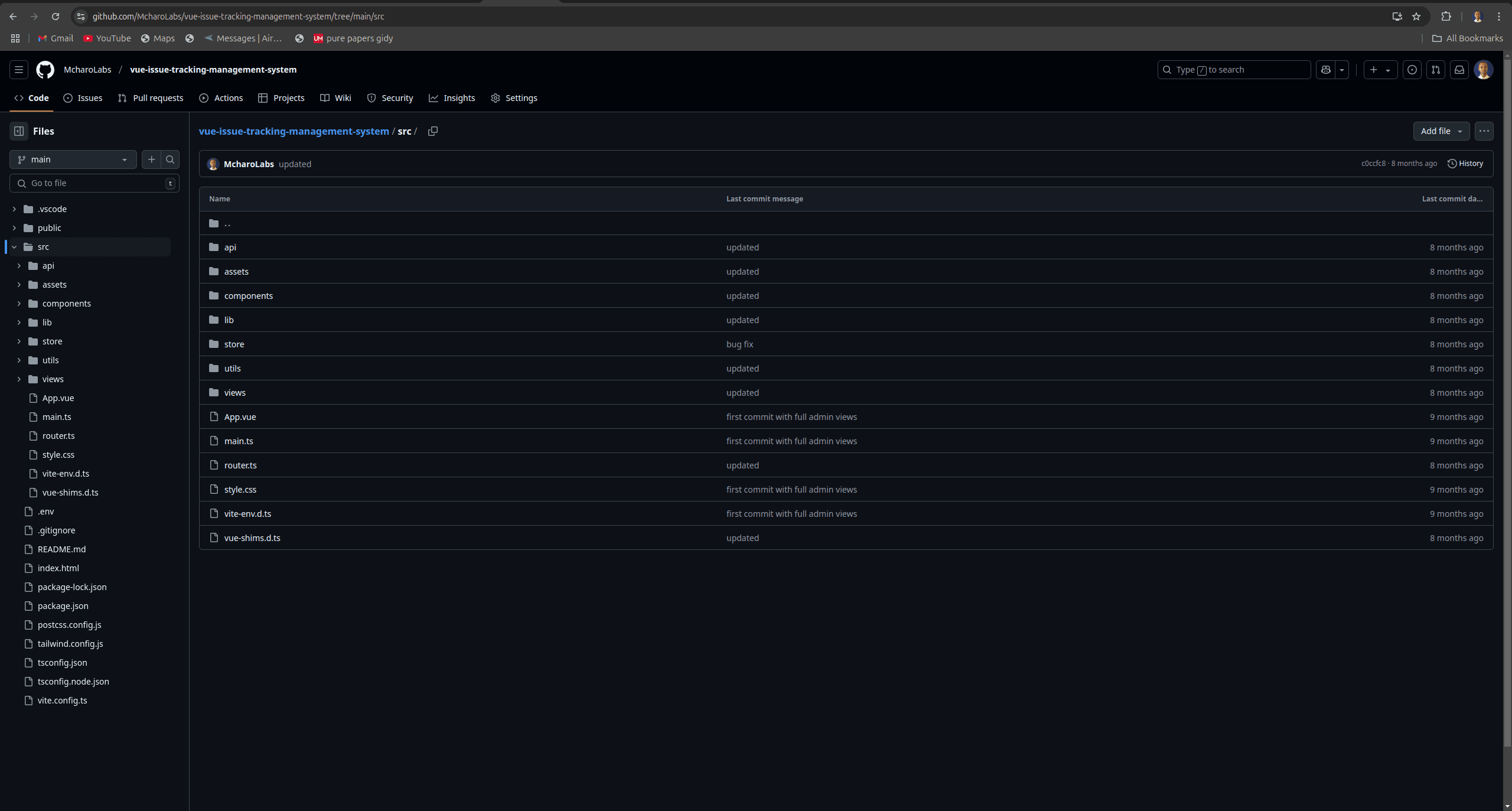 Issue Tracking Management System (VueJS)
